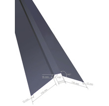 Detailtekening van een dakprofiel met afmetingen