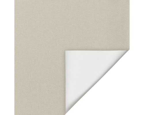 Beige stoffen baan met omgeslagen hoek