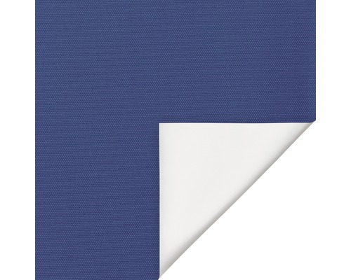 Blauwe stof met omgeslagen hoek