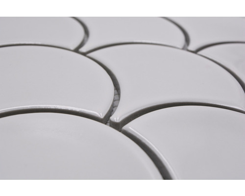 Keramische mozaïektegels in waaiervorm