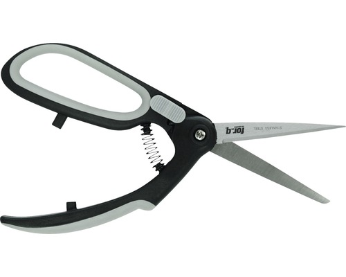 Tuinschaar met roestvrijstalen messen en veermechanisme