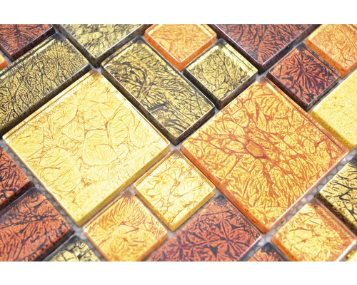 Glazen mozaïektegels met patroon