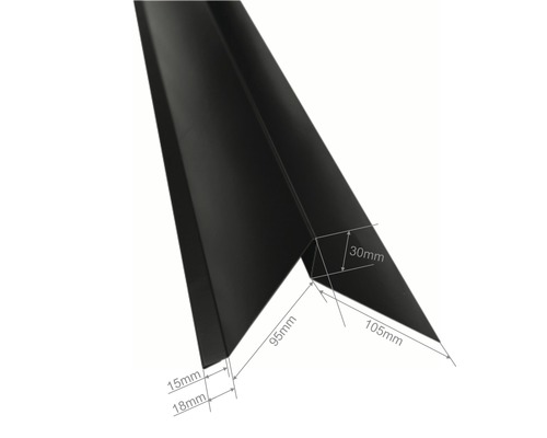 Dakrandprofiel met maatvoering