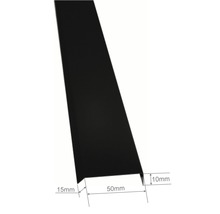 PRECIT Muuraansluitingsprofiel voor dakpanplaat, RAL7024 antraciet, 1000mm