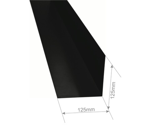 Hoekprofiel met een randlengte van 125 mm.