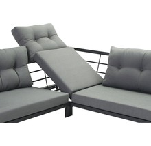 SENS-LINE Loungeset Elba aluminium 3-delig antraciet, 209x209 cm