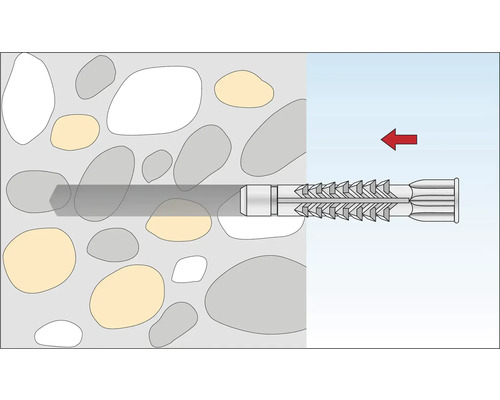 Illustratie van een plug bevestigd in een muur