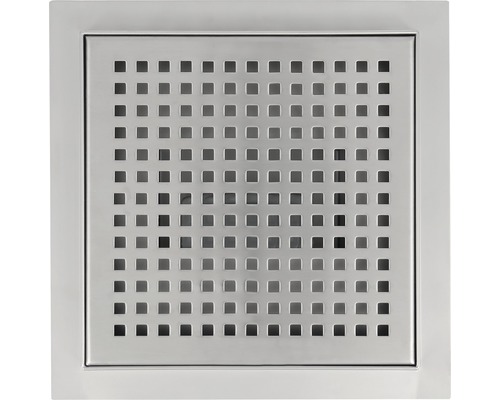 Vierkante metalen vloerafvoer met vierkante gaten