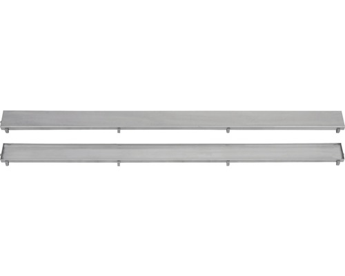 Twee roestvrijstalen douchegoten