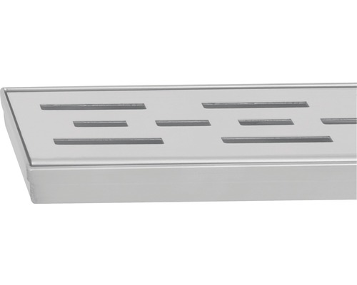 Roestvrijstalen douchegoot met sleufpatroon