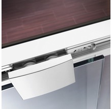BREUER Nis schuifdeur Panorama Soft&Silent vast glasdeel links matglas decor 120x200 cm chroom-thumb-5