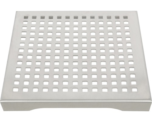 Metalen opvangbak met vierkante gaten
