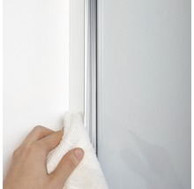 BREUER Nis schuifdeur Panorama Soft&Silent vast glasdeel links matglas decor 120x200 cm chroom-thumb-4