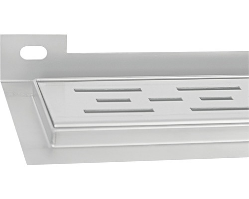 Roestvrijstalen douchegoot met lineair sleufpatroon