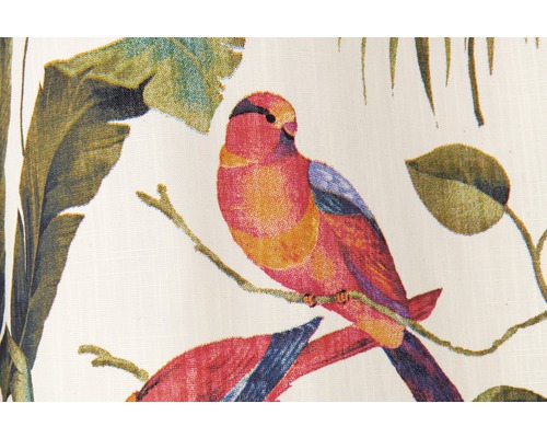 Decoratieve stof met vogel- en plantenmotief