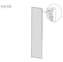 Schema tekening van een schuifdeur met installatie instructies