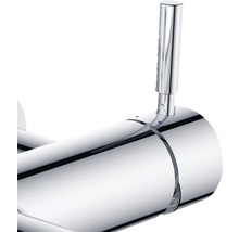 Detailopname van een kraan voor temperatuurregeling