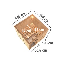 Afmetingen van een houten sauna