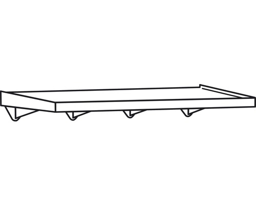 Wandplank met beugels