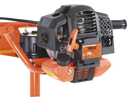 Fuxtec grondboor detailopname van de motor