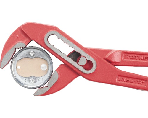 Rothenberger waterpomptang met rond werkstuk