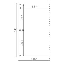 Technische tekening met maatvoering