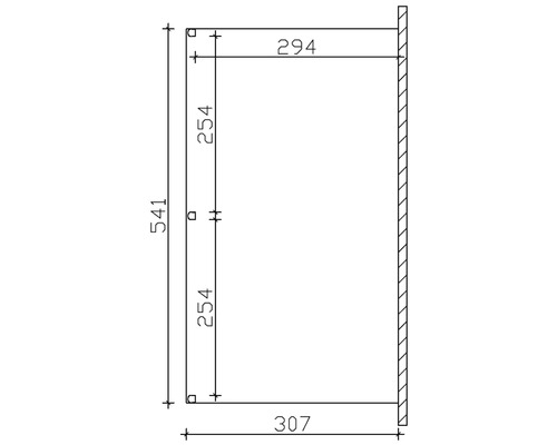 Technische tekening met maatvoering