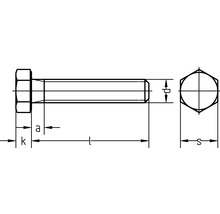 DRESSELHAUS Zeskantschroef 10x20 mm DIN 933 aluminium, 25 stuks