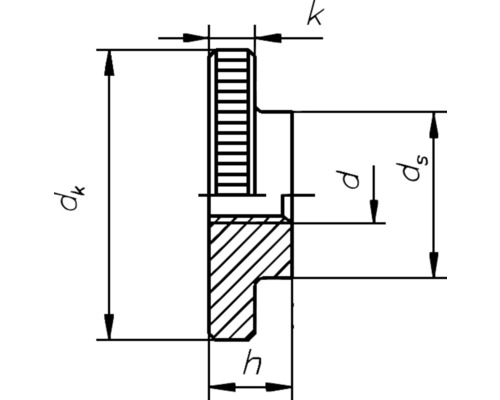 Technische tekening van een onderdeel met maatvoering