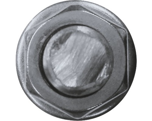 Close-up van een metalen schroefkop