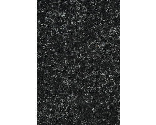 Close-up van een zwart tapijt met lusstructuur