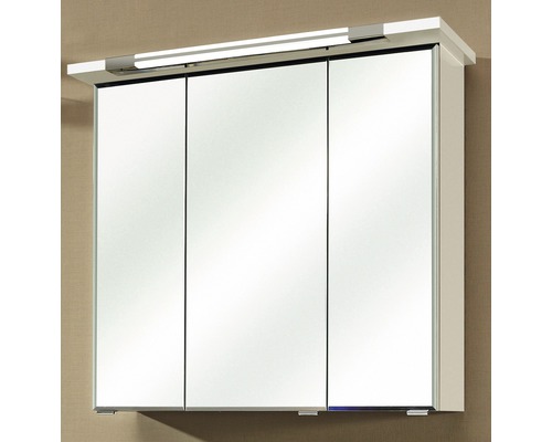 Spiegelkast met drie spiegeldeuren en geïntegreerde verlichting