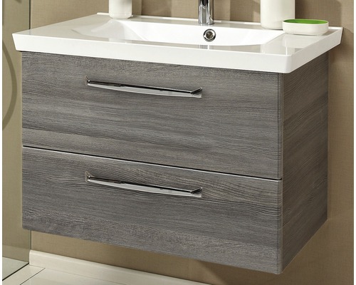 Wastafelonderkast met twee laden en opzetwastafel