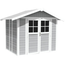 GROSFILLEX Tuinhuis Lodge Deco M grijs/wit 296x258 cm