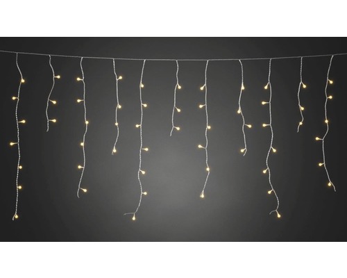 KONSTSMIDE Kerstverlichting LED gordijn 400 lampjes extra warmwit 10,27 m Lichtsnoer met hangende strengen en kleine lampjes