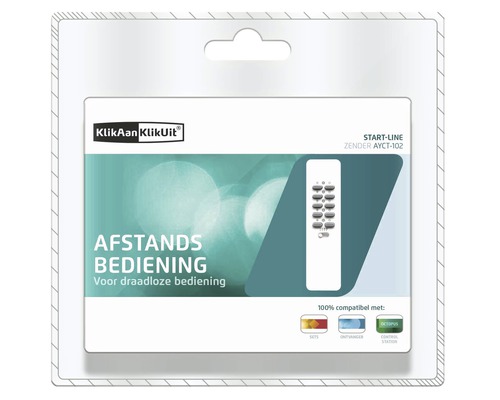Draadloze afstandsbediening in verpakking