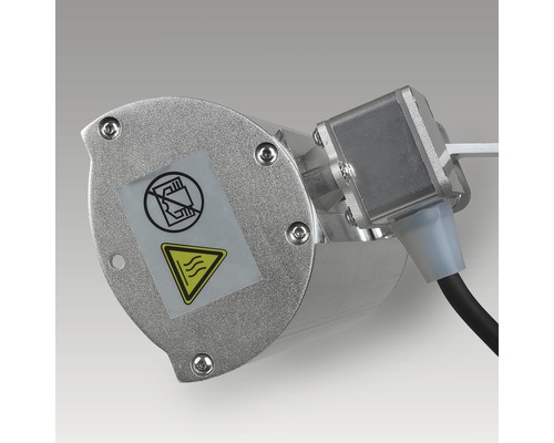 Symbool: Niet afdekken. Symbool: Heet oppervlak.