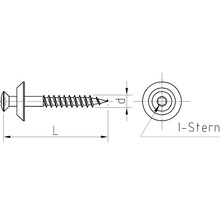 DRESSELHAUS Sprenglerschroef 4,5x35 mm RVS A2, 100 stuks
