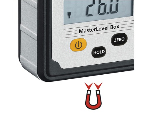 MasterLevel Box digitale waterpas met magneetsymbool