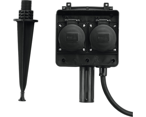 Tuinapparaat stopcontact met grondpen voor buiten