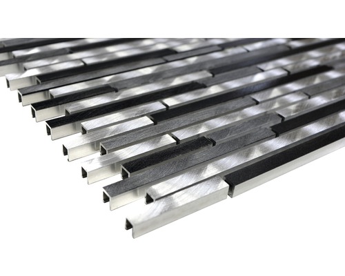 Mozaïektegel van aluminium en metaal