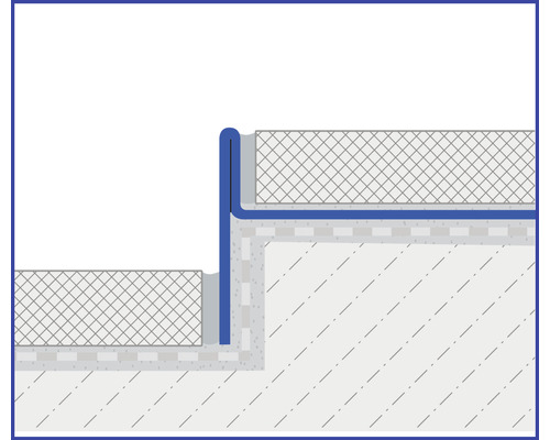 Detailweergave van een afdichting in de bouw.