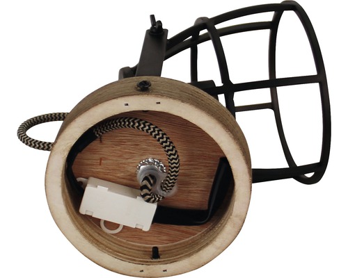 Plafondlamp met metalen raster lampenkap