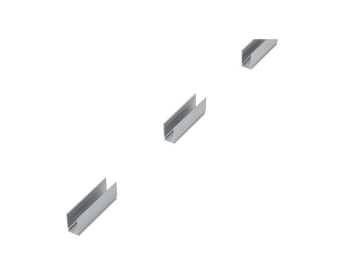 Drie aluminium profielen