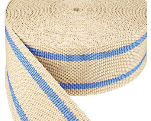 Polyester band op rol met strepen