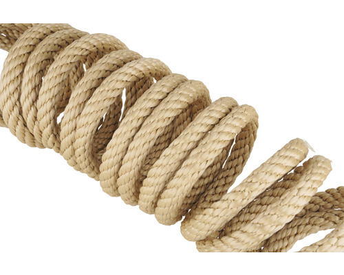 Gedraaid hennep touw