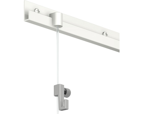 Foto ophangsysteem met rail, draad en haak