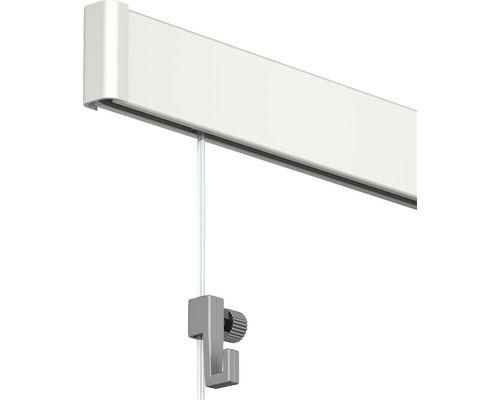 ARTITEQ Schilderij ophangsysteem wand Click Rail wit RAL 9010 2 m