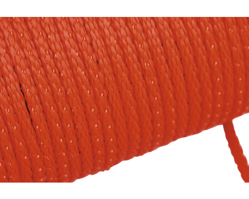 Close-up van een oranje touw