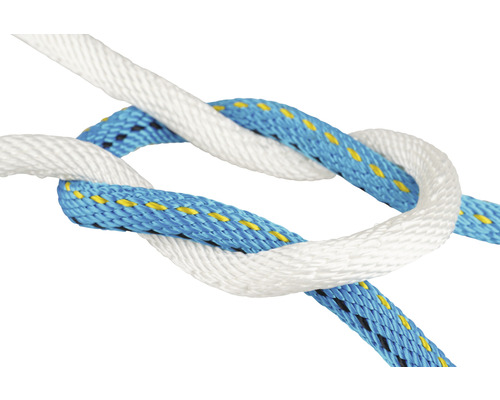 Detailopname van twee geknoopte touwen